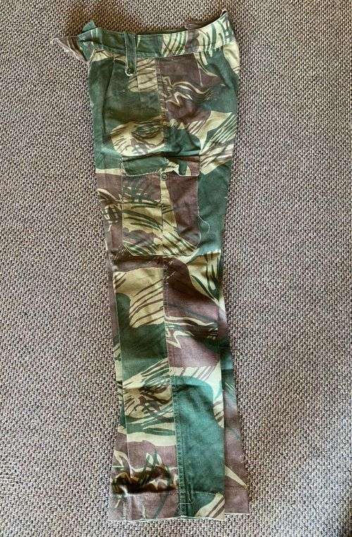 RHODESIAN CAMO TROUSERS-SIZE 30-PIPE LENGTH 74CM