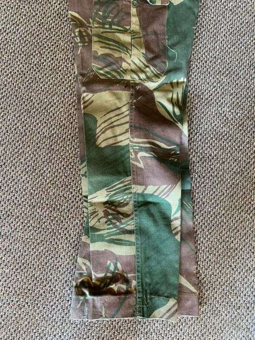 RHODESIAN CAMO TROUSERS-SIZE 30-PIPE LENGTH 74CM