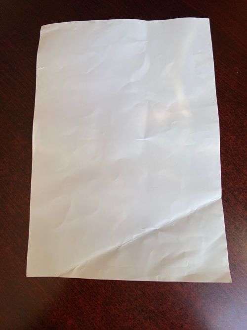 BLANK CERTIFICATE OF PARACHUTE TRAINING- ORIGINAL