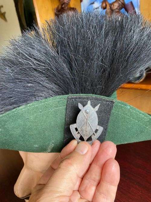 Headgear - RHODESIAN AFRICAN RIFLES-OFFICERS SLOUCH HAT-COMPLETE WITH ...