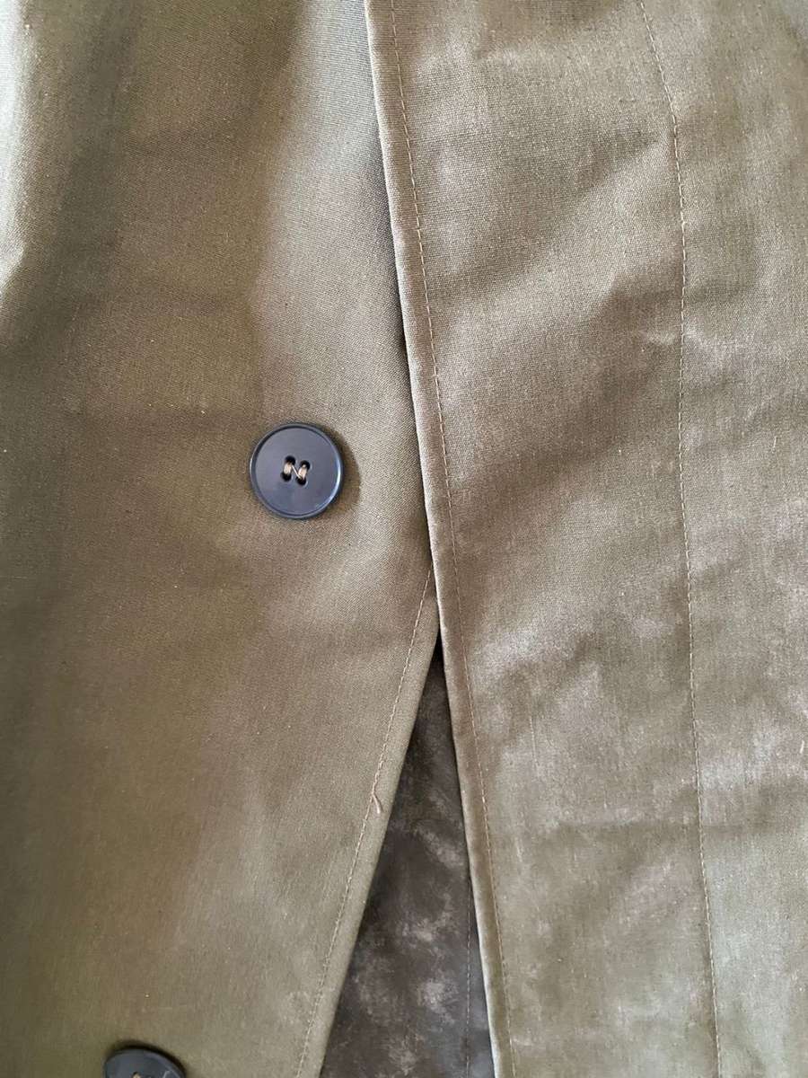 WEST GERMAN MILITARY RAIN COAT-SIZE MEDIUM -MEASURES 53CM ARMPIT TO ARMPIT-GOOD CONDITION WITH ALL B