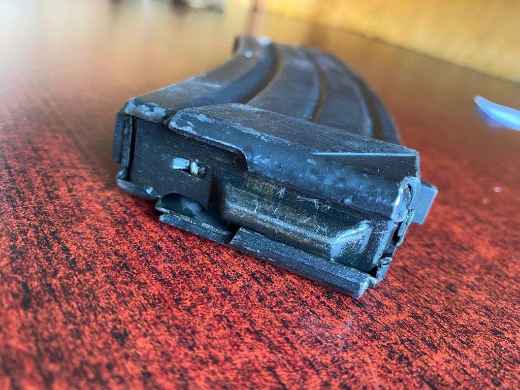 32 ROUND MAGAZINE FOR R1/R4/R5/LM4/LM5/GALIL OR MICRO GALIL-METAL-COMPLETE AND IN GOOD WORKING CONDI