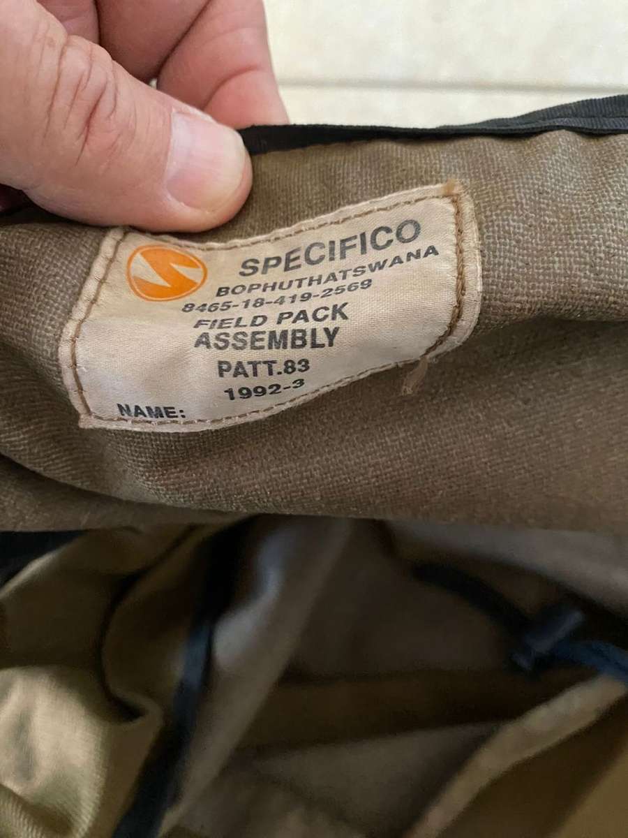 PATTERN 83 LARGE BACK PACK WITH H FRAME-COMPLETE-USED BUT GOOD CONDITION