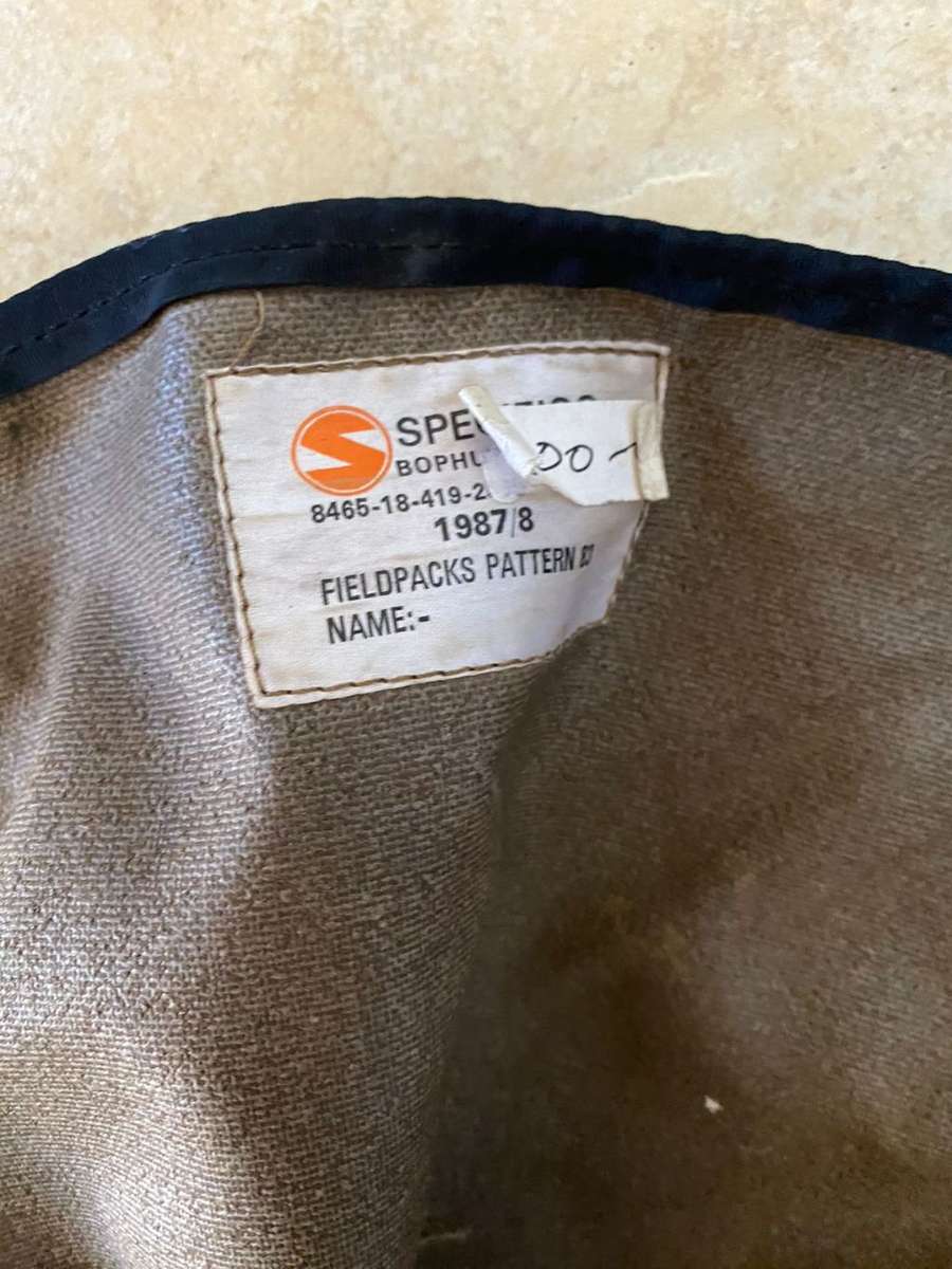 SADF PATTERN 83 LARGE BACK PACK WITHOUT H FRAME-GOOD AND COMPLETE CONDITION