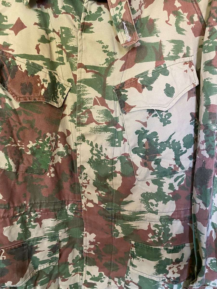 POLICE TASK FORCE 1ST PATTERN (STARBURST)CAMO JACKET WITH REMOVABLE WOOL LINER-SIZE LARGE TO XTRA LA