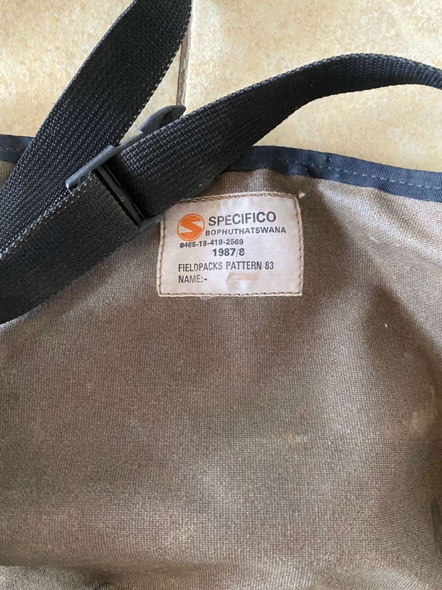 SADF PATTERN 83 LARGE BACK PACK WITH H FRAME-GOOD AND COMPLETE CONDITION-SOLD WITHOUT H-FRAME