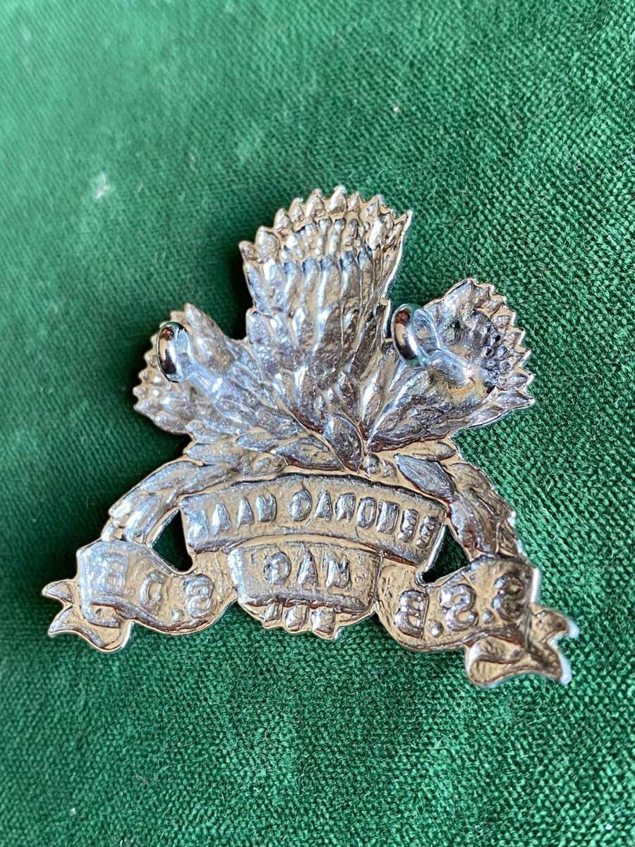 SSB CAP BADGE/CHROME/ 2 LUGS- 1990`S