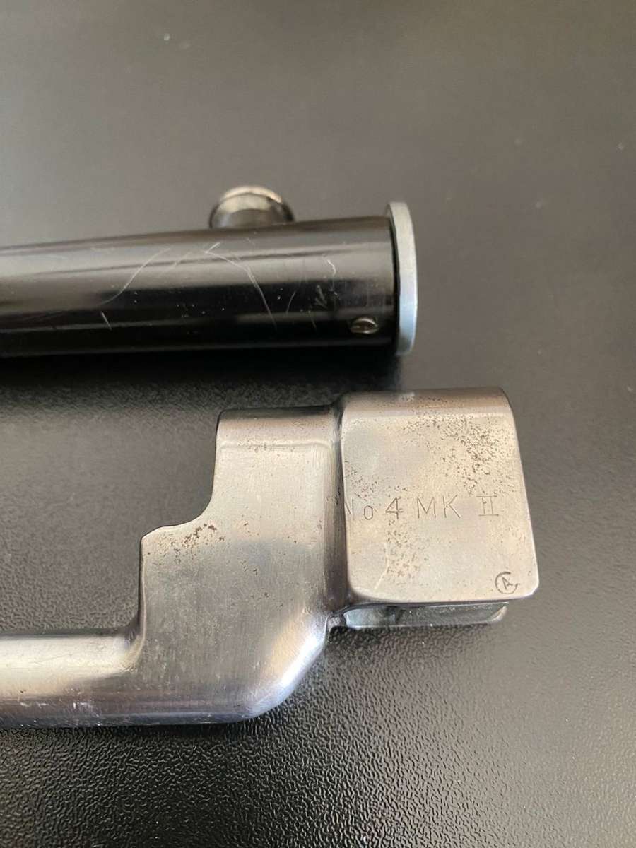 VERY SCARCE NO 4 MK 11 SPIKED BAYONET WITH CA MARKING OF CANADIAN ARSENALS LTD-THE CANADIAN SPIKES