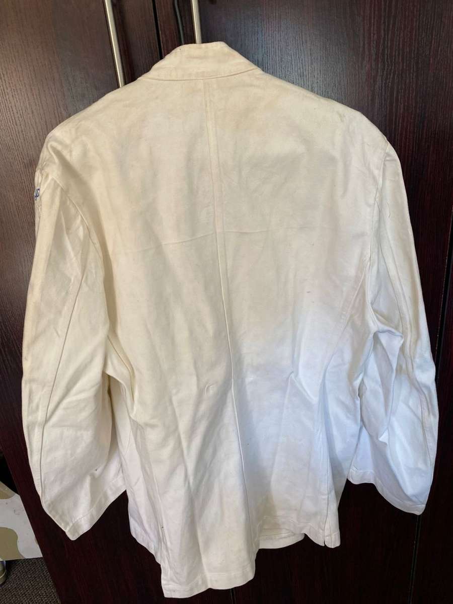 SA NAVY JACKET-SIZE ARGE FOR STORE KEEPER-NO BUTTONS-MEASURES 55CM ARMPIT TO ARMPIT