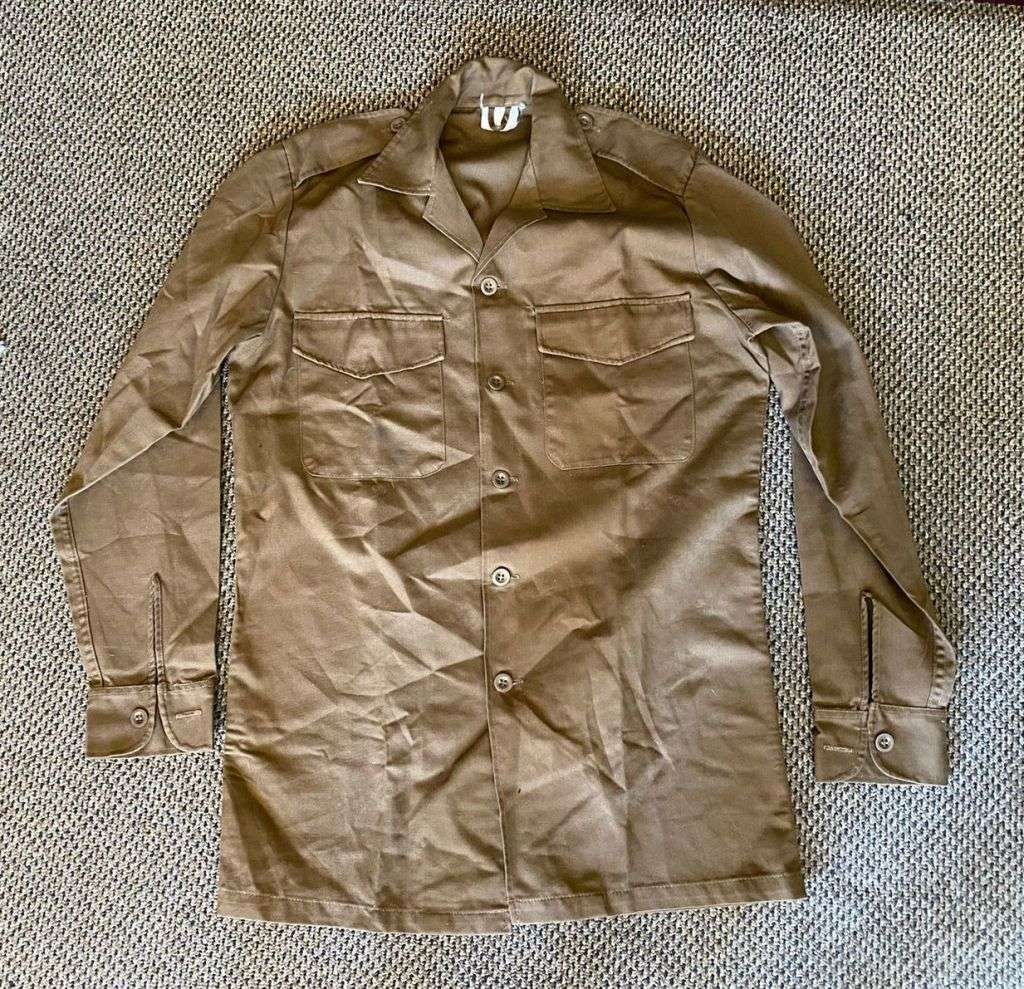 SADF NUTRIA LONG SLEEVE SHIRT-SIZE MEDIUM-MEASURES 55CM ARMPIT TO ARMPIT-CONDITION ALMOST UNUSED