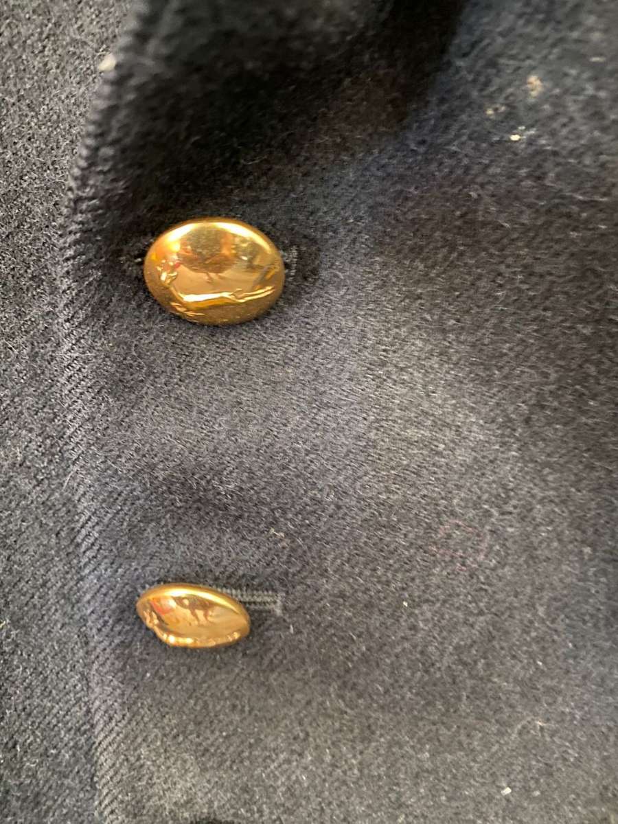 SA NAVAL WINTER UNIFORM JACKET WITH INFANTRY BUTTONS-WORN POST 1961-NO DAMAGE-NEEDS WASHING