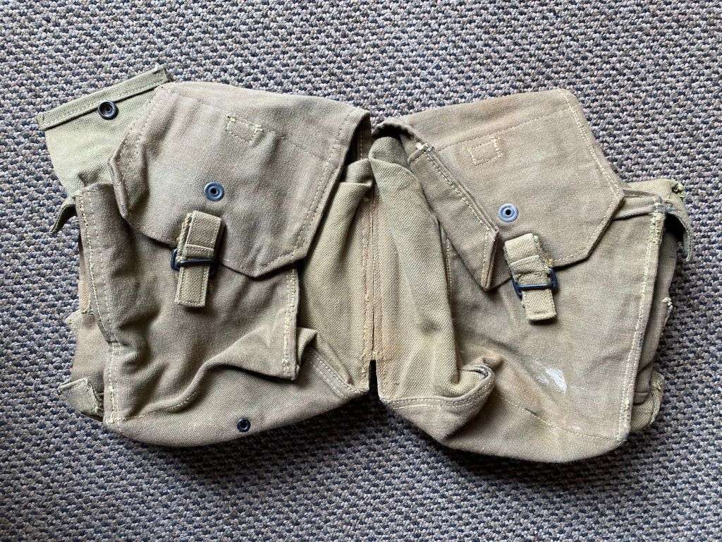 RHODESIAN KIDNEY POUCHES-PATTERN 63-MAKER STAMPED AND DATED-NEVER USED