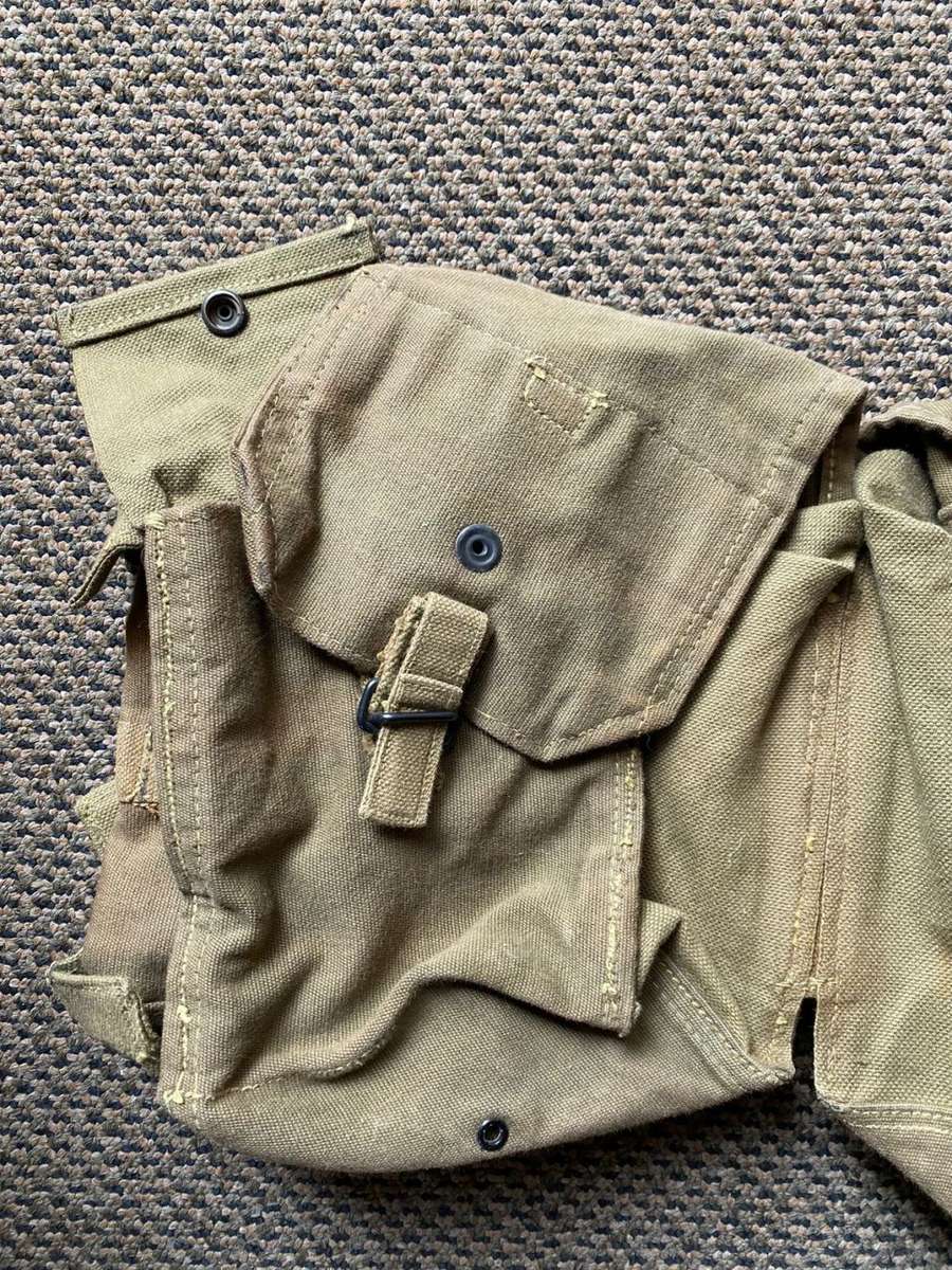 RHODESIAN KIDNEY POUCHES-PATTERN 63-MAKER STAMPED AND DATED-NEVER USED