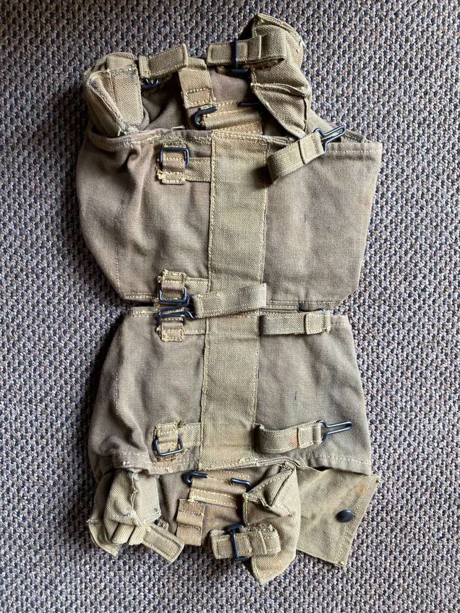 RHODESIAN KIDNEY POUCHES-PATTERN 63-MAKER STAMPED AND DATED-NEVER USED