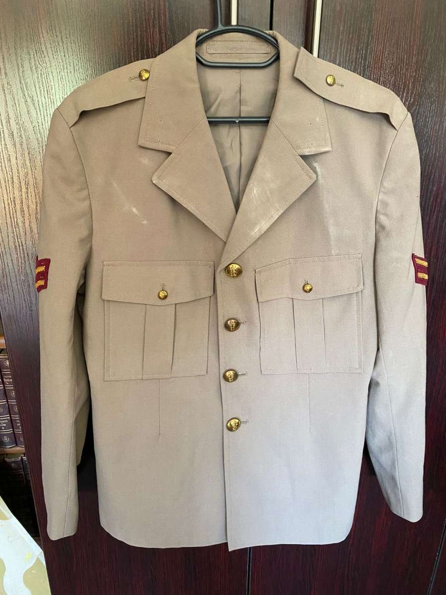 SA MEDICAL CORPS TUNIC JACKET-SIZE MEDIUM-MEQASURES 50 CM ARMPIT TO ARMPIT-USED BUT GOOD CONDITION