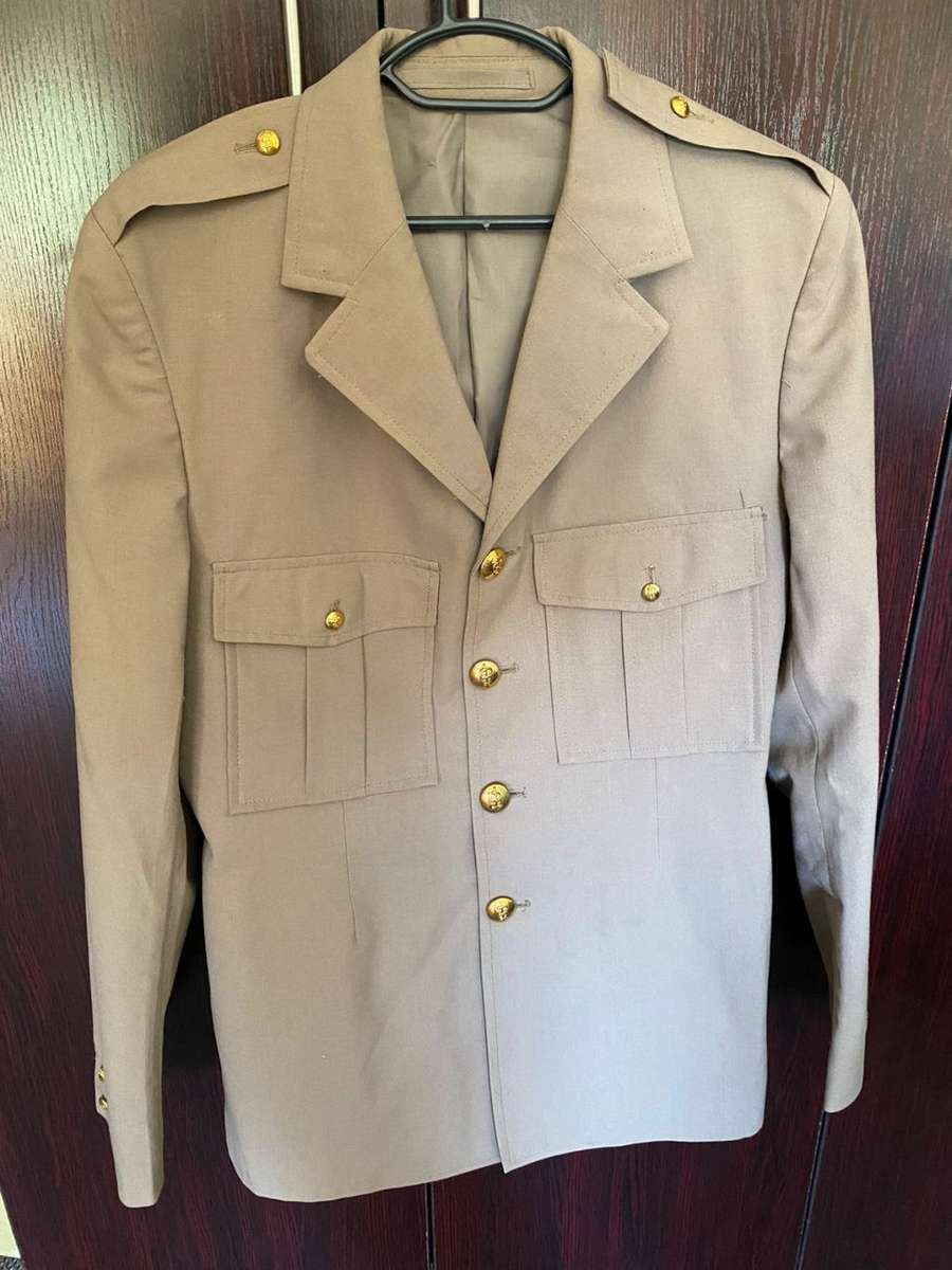 SA MEDICAL SERVICES UNIFORM JACKET-SIZE MEDIUM-MEASURES 51 CM ARMPIT TO ARMPIT-GOOD CONDITION