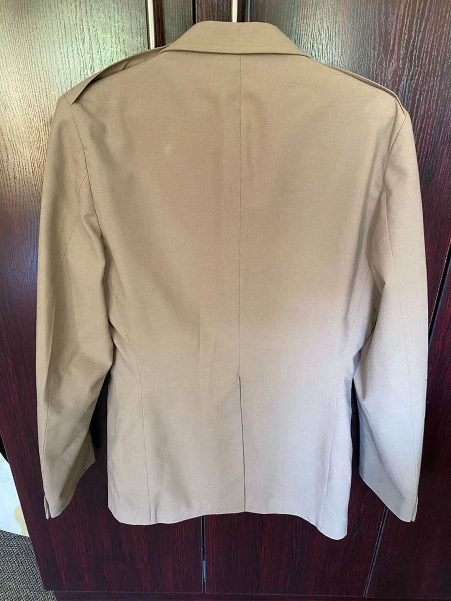 SA MEDICAL SERVICES UNIFORM JACKET-SIZE MEDIUM-MEASURES 51 CM ARMPIT TO ARMPIT-GOOD CONDITION