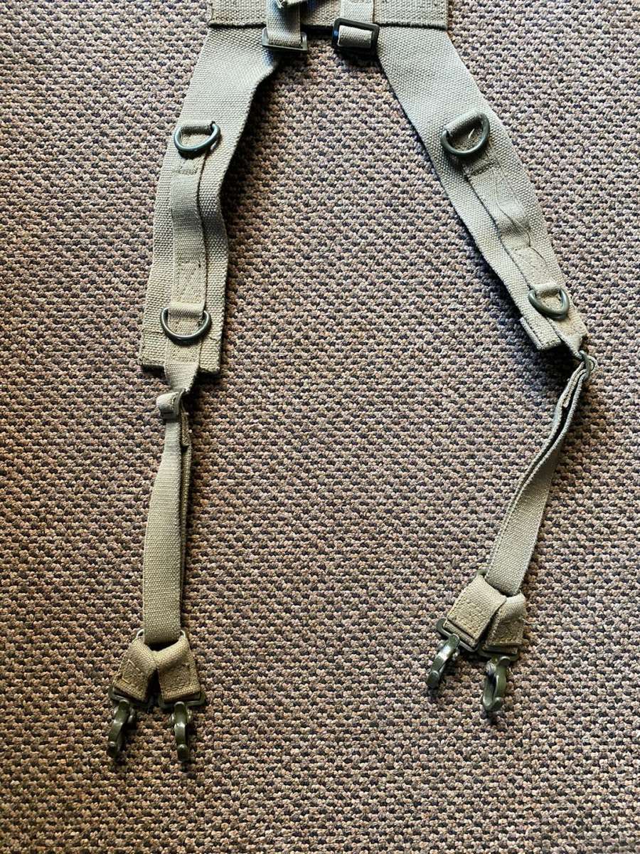 BORDER WAR PERIOD-PATTERN 73 WEBBING YOKE FOR SKELETON KIT-COMPLETE CONDITION