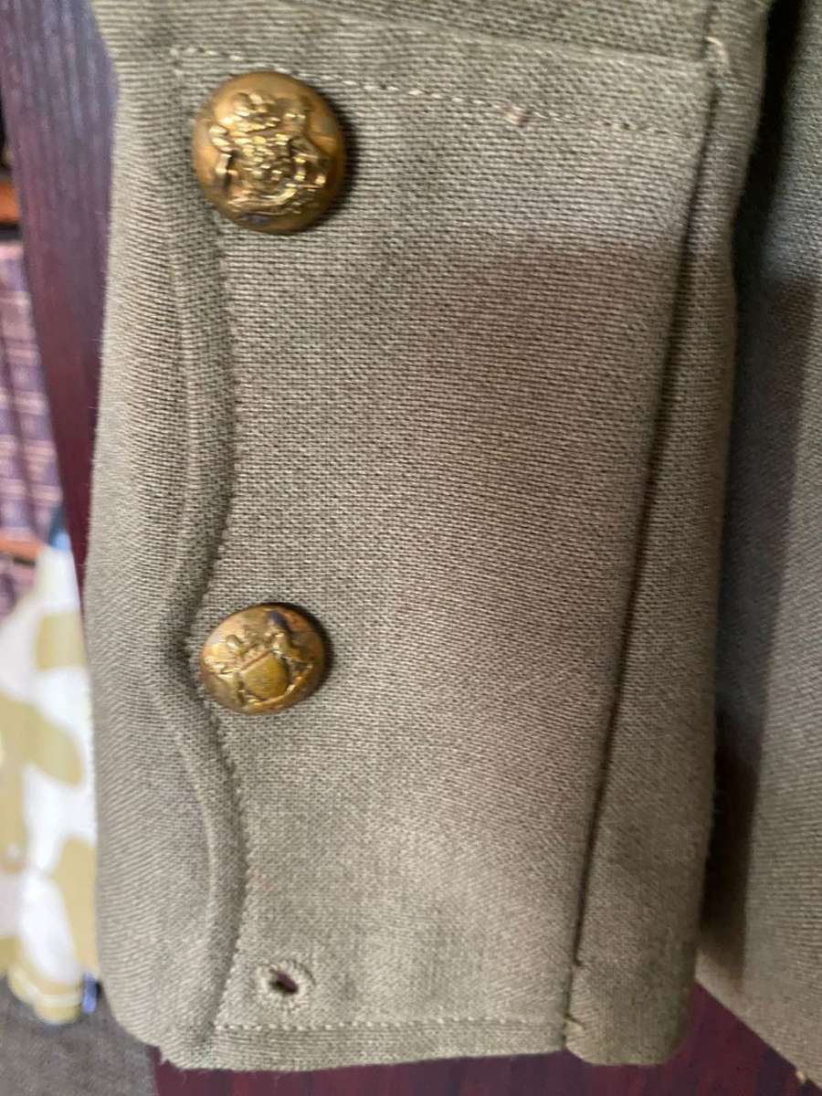 TRANSVAAL SCOTTISH UNIFORM JACKET-SIZE SMALL-MEASURES 42 CM ARMPIT TO ARMPIT-MISSING BUTTONS