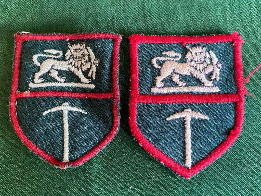 RHODESIAN ARMY FORMATION PATCH PAIR-EMBROIDERED