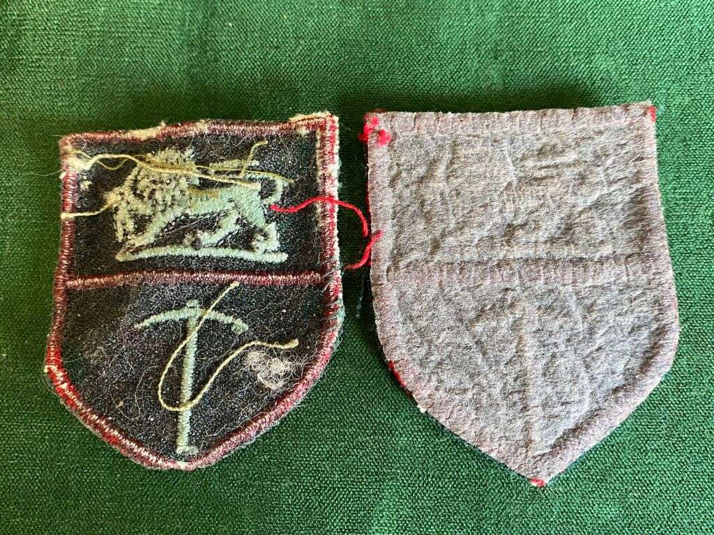 RHODESIAN ARMY FORMATION PATCH PAIR-EMBROIDERED