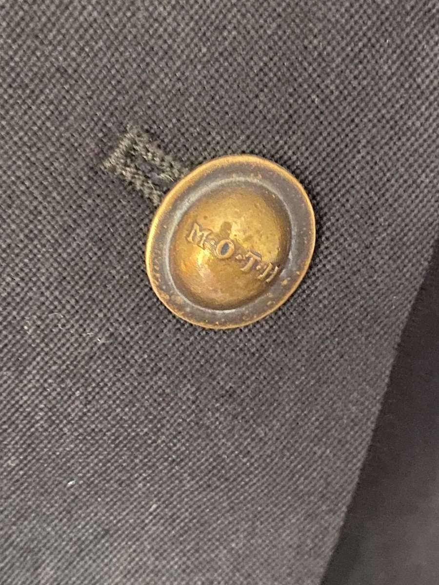 MOTHS JACKET- SIZE MEDIUM-MEASURES 50 CM ARMPIT TO ARMPIT-SOLD WITH SHIRT