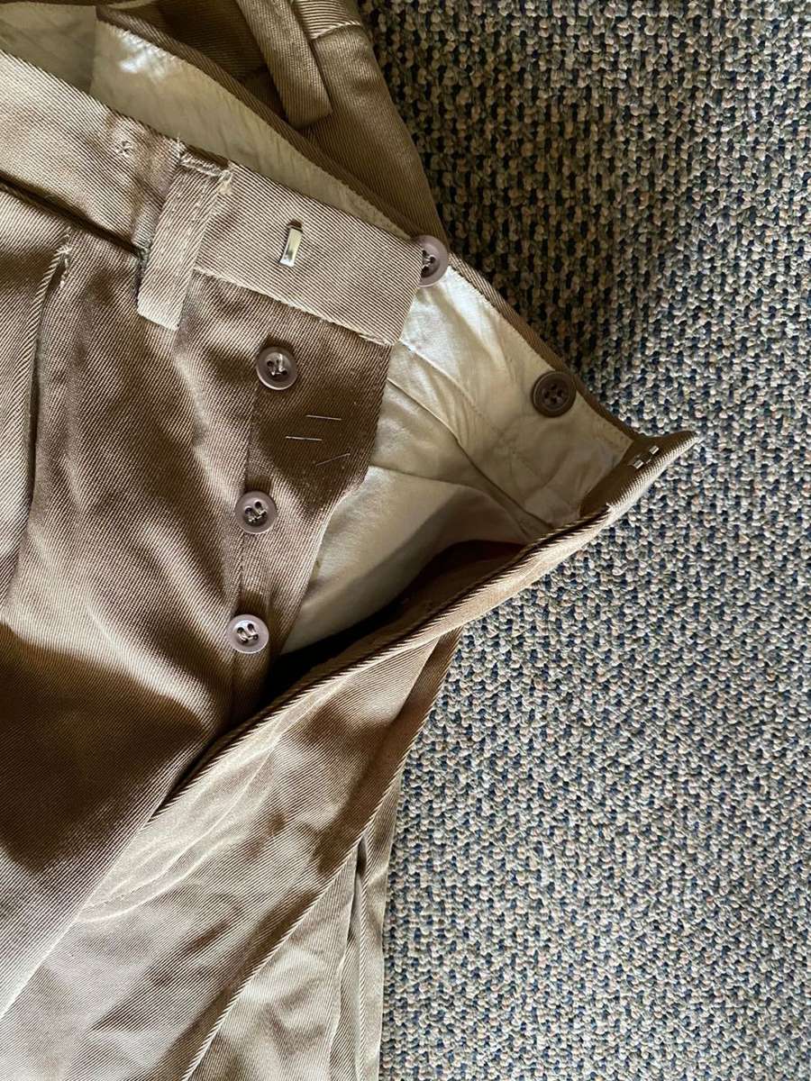 UNION PERIOD TROUSERS-SIZE 30-PIPE LENGTH 70 CM-LABELLED AND DATED 1970