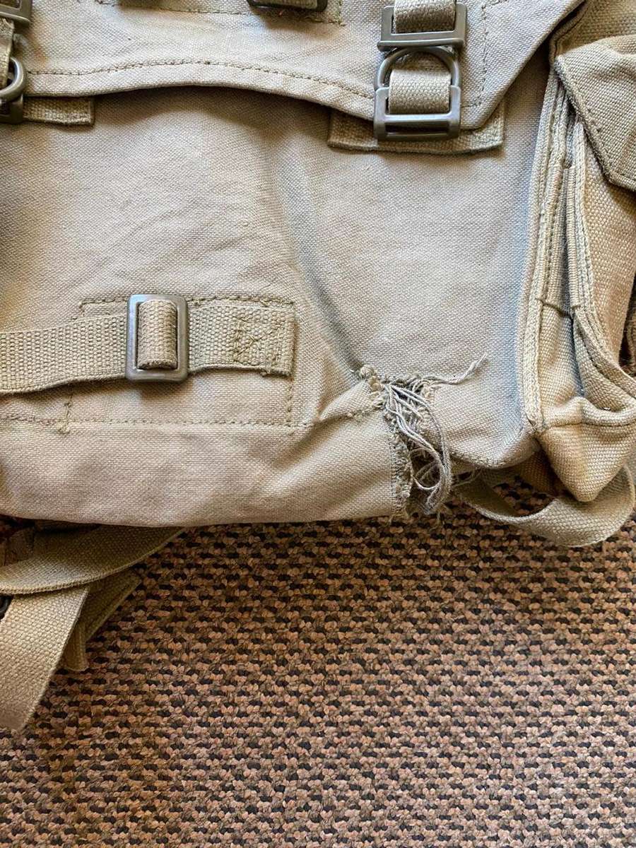 SADF BORDER WAR PERIOD-PATTERN 73 BACK PACK -SOME DAMAGE-PLEASE LOOK AT PICS