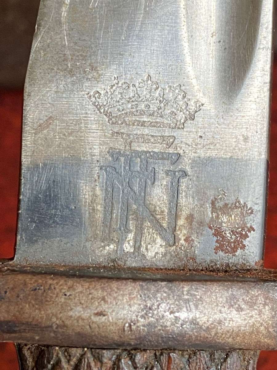 SPANISH 1941- `BOLO` BAYONET WITH METAL SCABBARD