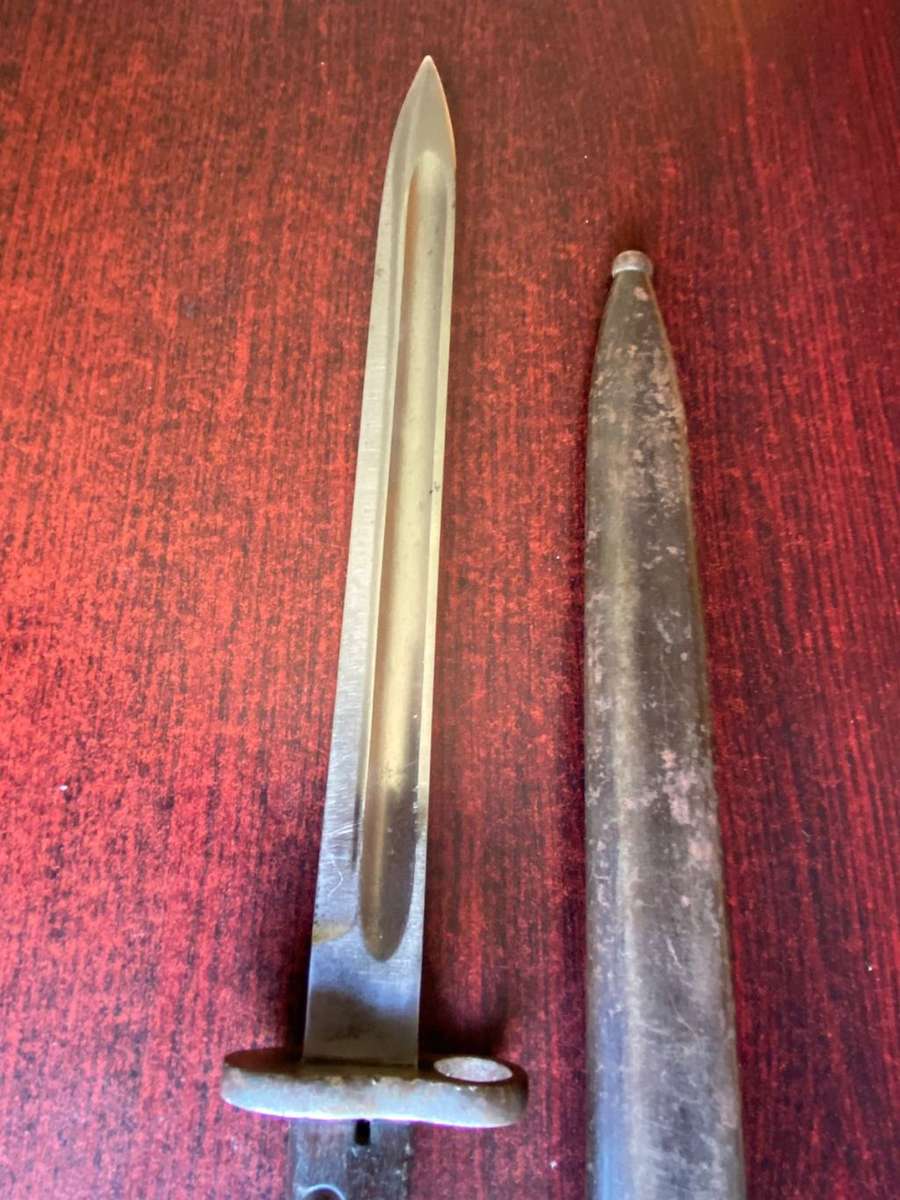 BELGIUM FN MODAL 1924 LONG BAYONET-IT RESEMBLED THE CZECH VZ 23 LONG BLADED EXPERT BAYONET AND WAS P