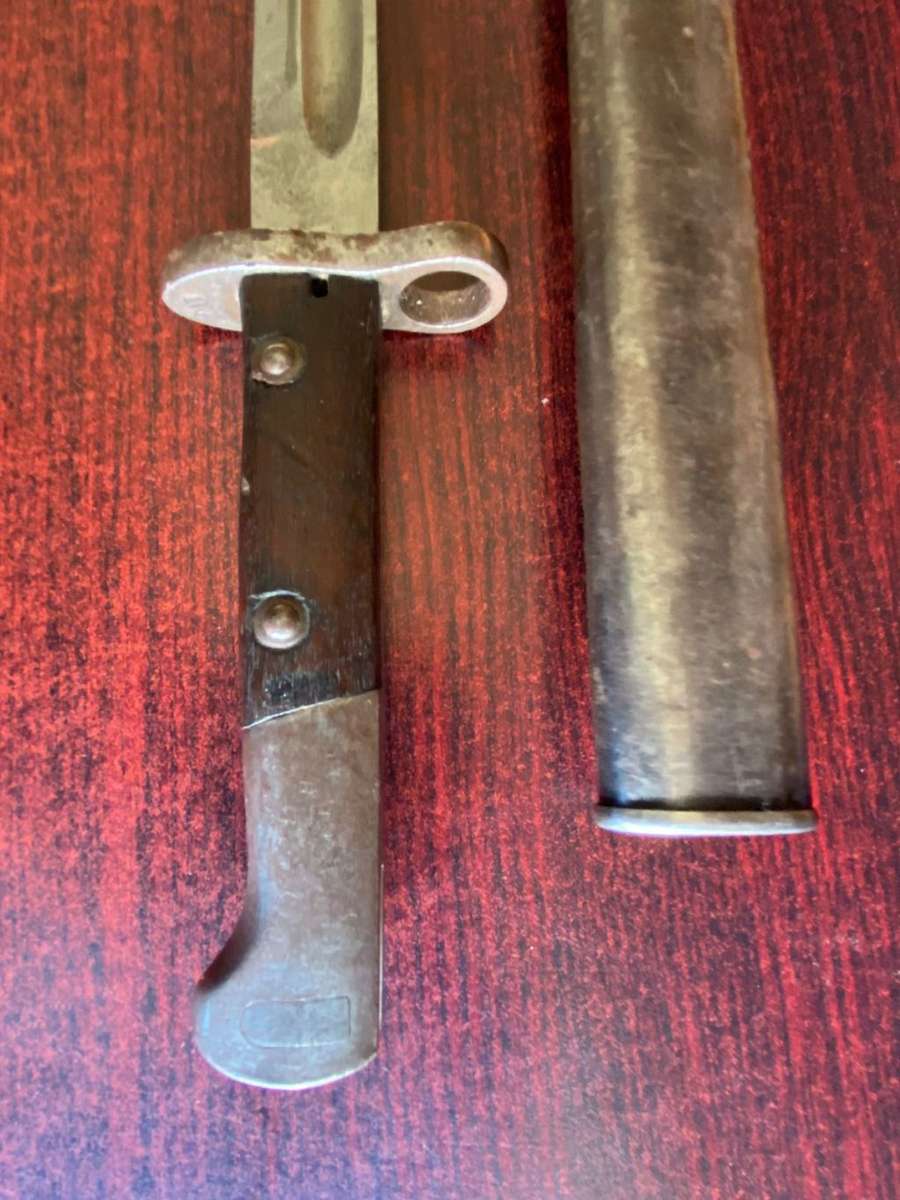 BELGIUM FN MODAL 1924 LONG BAYONET-IT RESEMBLED THE CZECH VZ 23 LONG BLADED EXPERT BAYONET AND WAS P