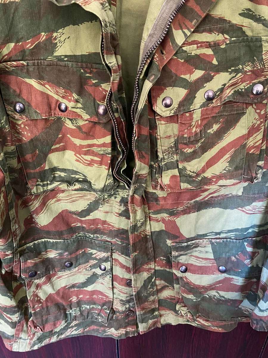 FRENCH ALGERIAN PARA JACKET FROM THE 1950`S-TO EARLY 1960`S-SIZE LARGE TO EXSTRA LARGE -MEASURES 65