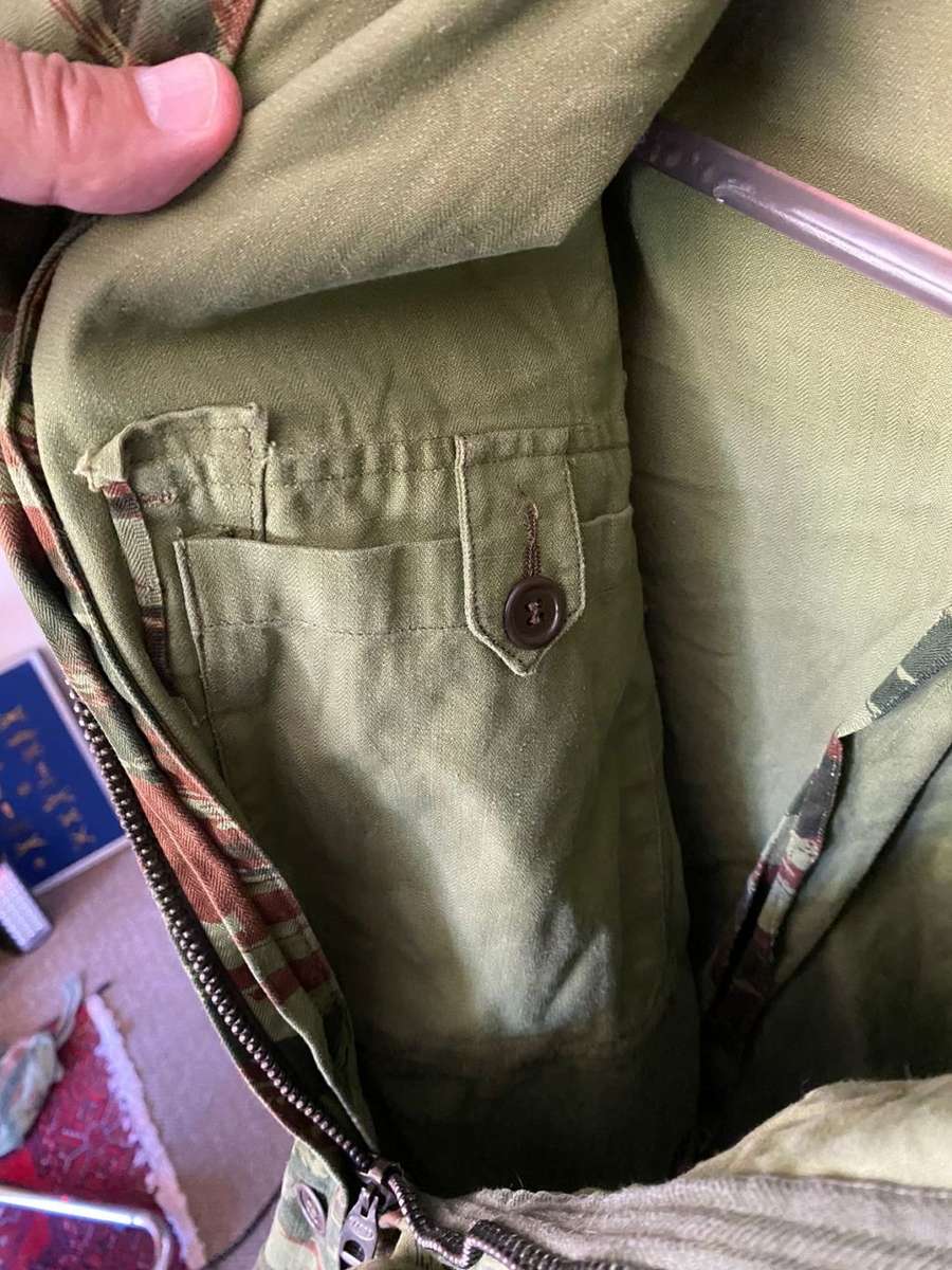 FRENCH ALGERIAN PARA JACKET FROM THE 1950`S-TO EARLY 1960`S-SIZE LARGE TO EXSTRA LARGE -MEASURES 65