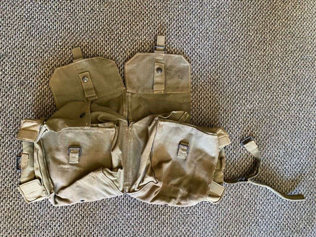 RHODESIAN PATTERN 62 WEBBING-KIDNEY POUCHES-MARKED