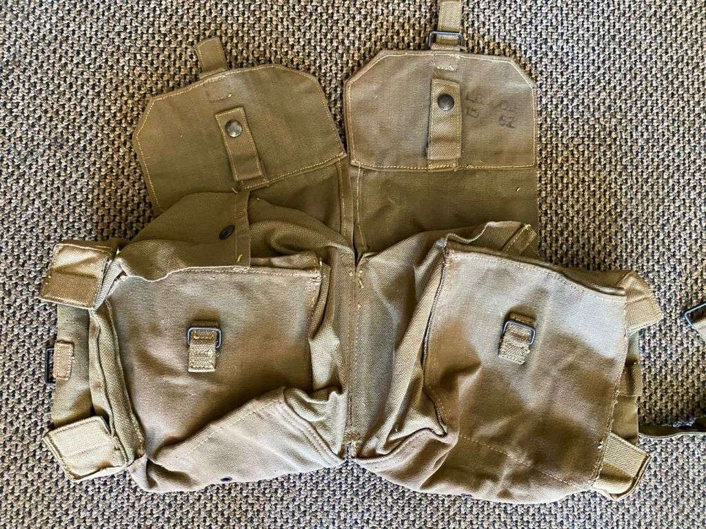 RHODESIAN PATTERN 62 WEBBING-KIDNEY POUCHES-MARKED