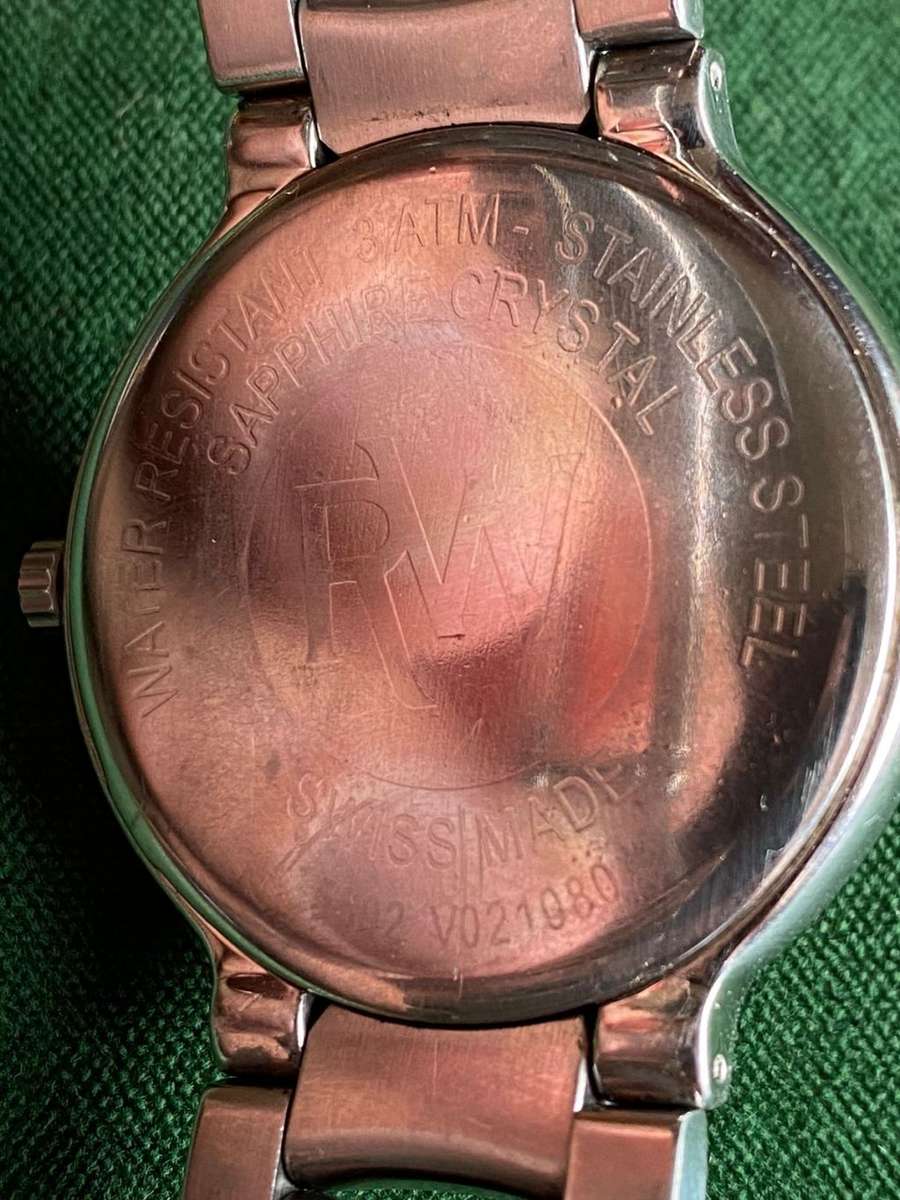 AUTHENTIC RAYMOND WEIL GENEVE,MENS WATCH-USED BUT VERY GOOD CONDITION,WITH STEEL STRAP-PERFECT RUNN