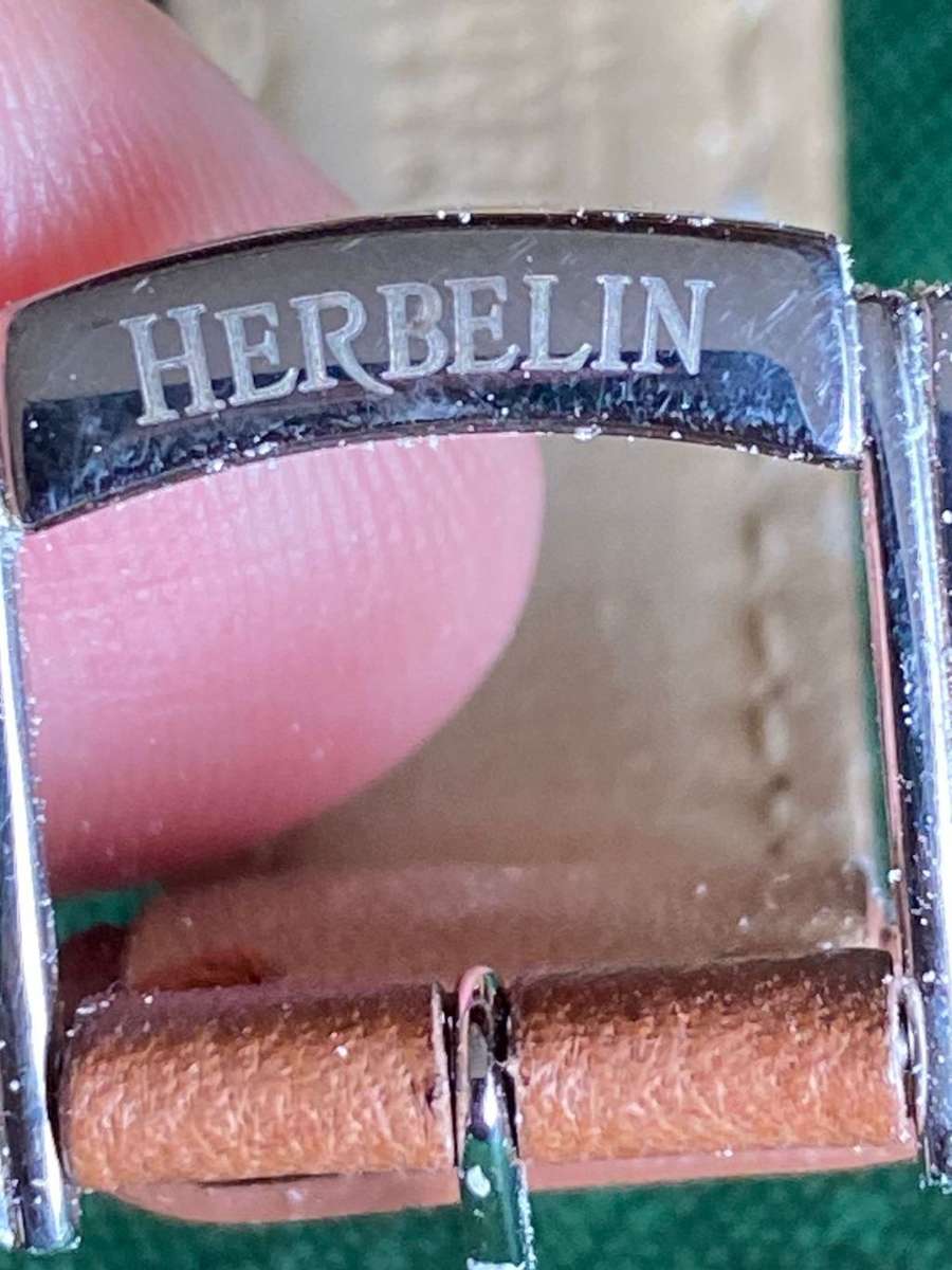 MICHEL HERBELIN QUARTZ LADIES WATCH-30 MM DIAMETER-GREY FACE-COMES WITH ORIGINAL BOX & PAPERS-PERFEC