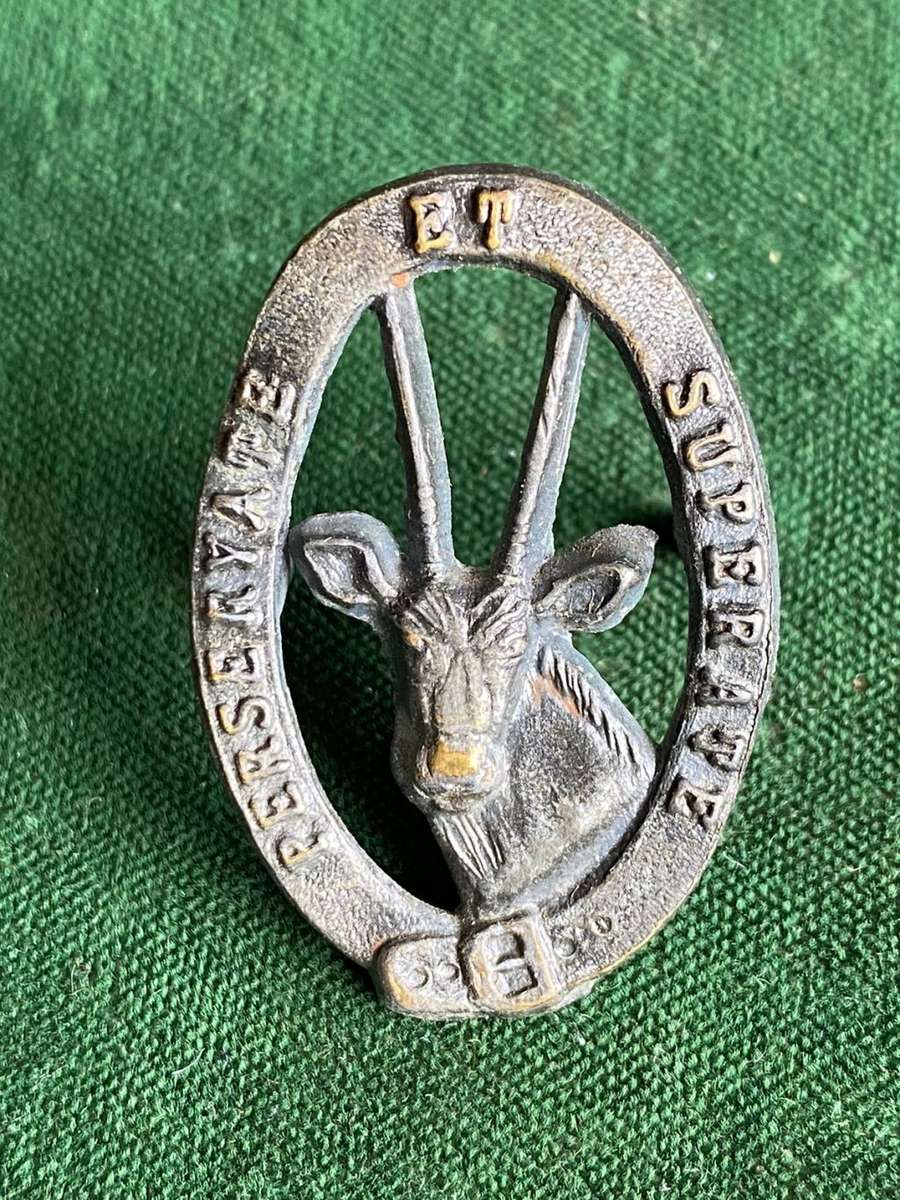 8 SA INFANTRY CAP BADGE-APPROVED 1988- 2X SCREW LUGS