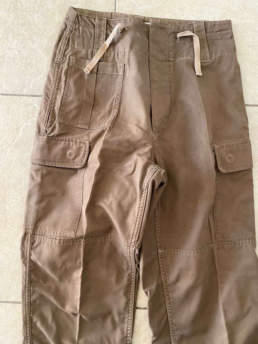 SADF NUTRIA TROUSERS-SIZE 29-PIPE LENGTH OF 76CM-USED BUT GOOD CONDITION
