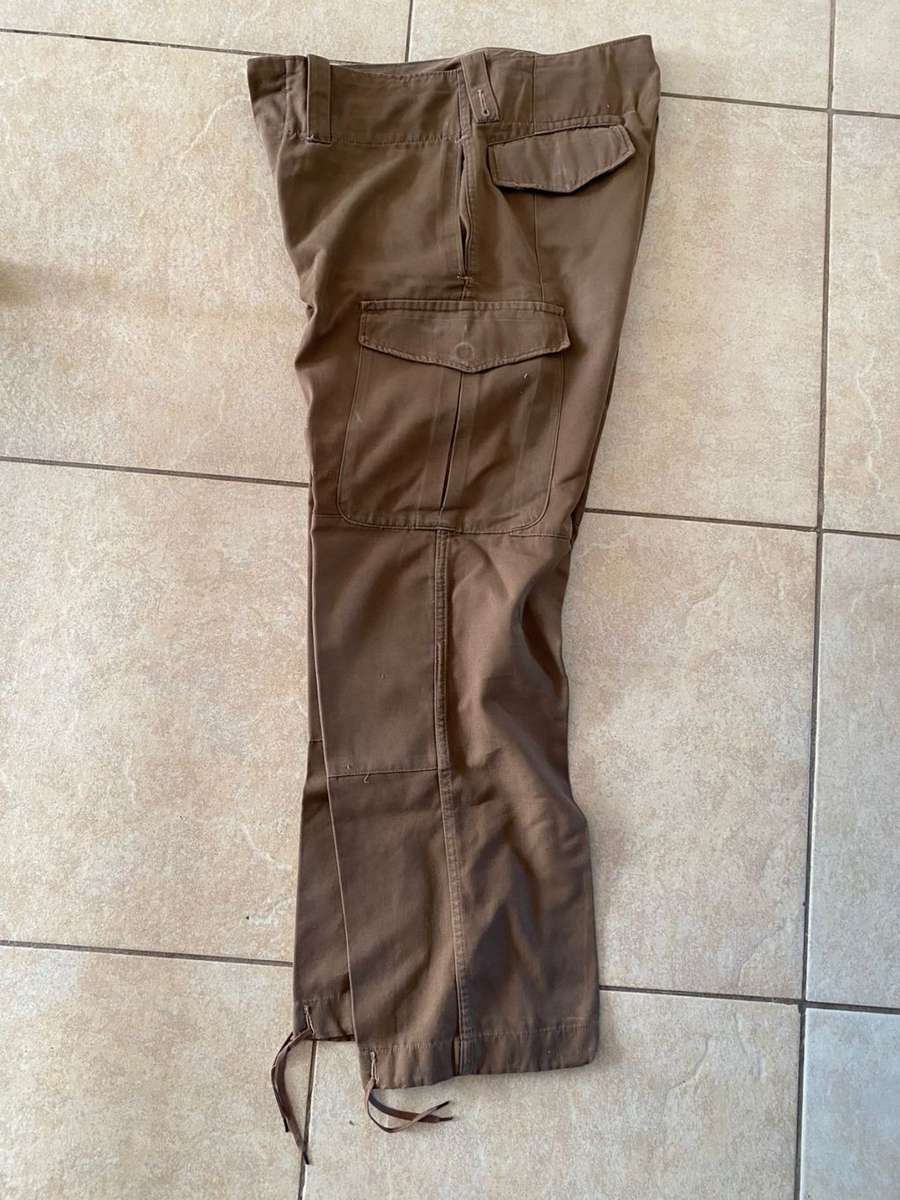 SADF NUTRIA TROUSERS-SIZE 32-PIPE LENGTH OF 70CM-USED BUT GOOD CONDITION