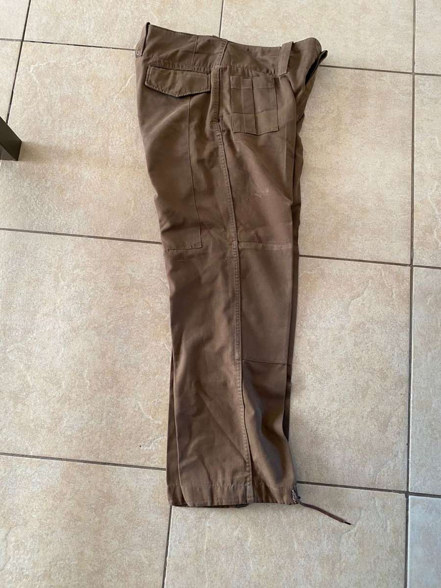 SADF NUTRIA TROUSERS-SIZE 32-PIPE LENGTH OF 70CM-USED BUT GOOD CONDITION