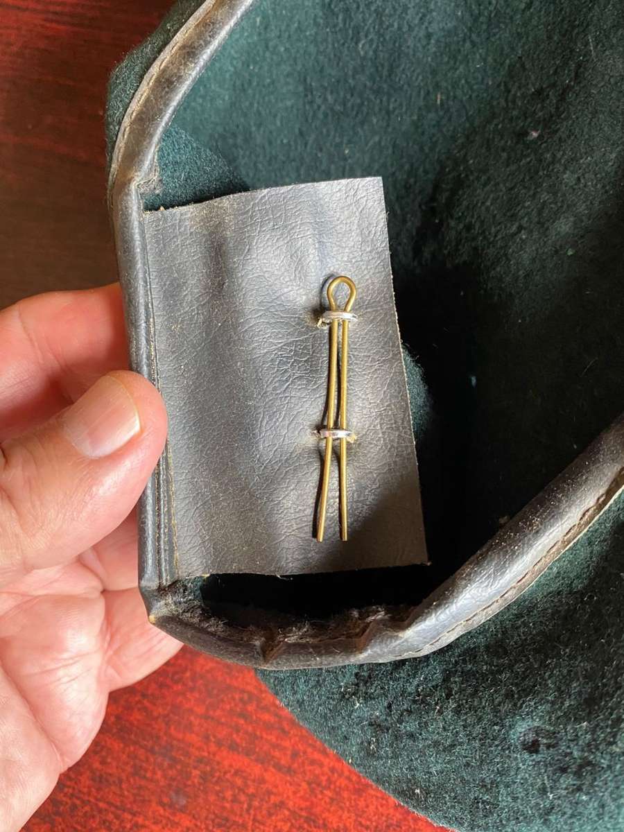 RHODESIA RLI BERET-INSIDE RING MEASURES 50CM-ANODISED CAP BADGE-CONDITION WORN