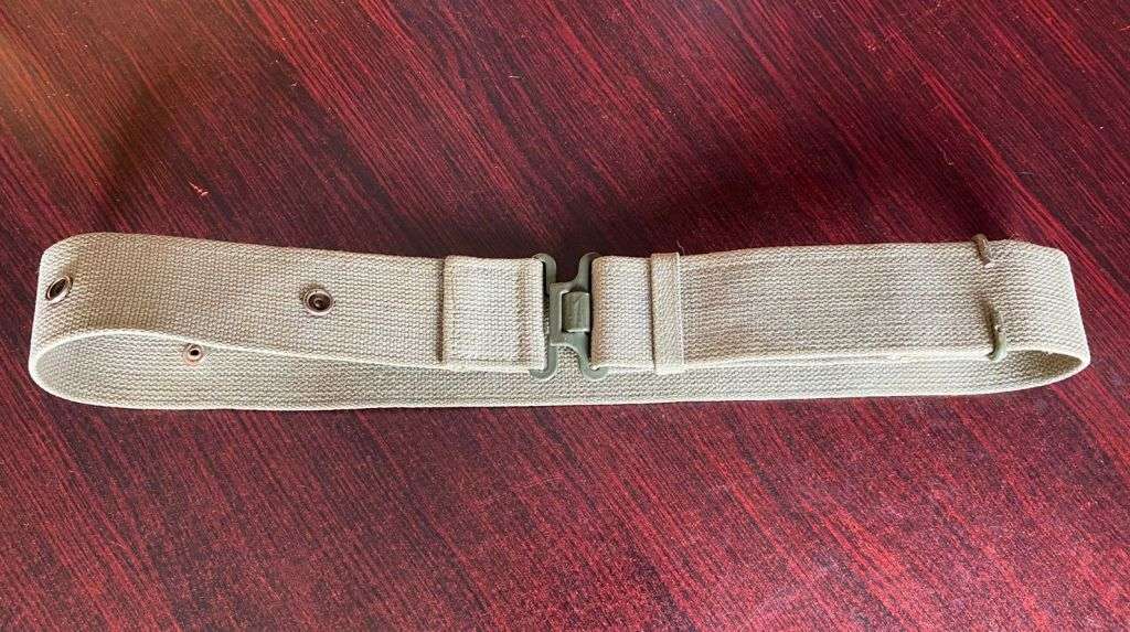 SADF PATTERN 73 WEBBING BELT IN GOOD CONDITION-EXTENDED LENGTH 120 CM