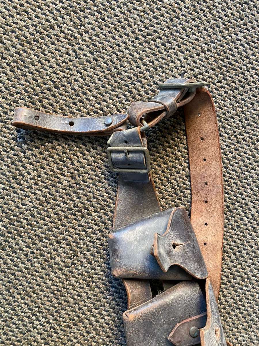 5 POCKET .303 BANDOLIER-NO MARKINGS-LOOK WW1 PERIOD