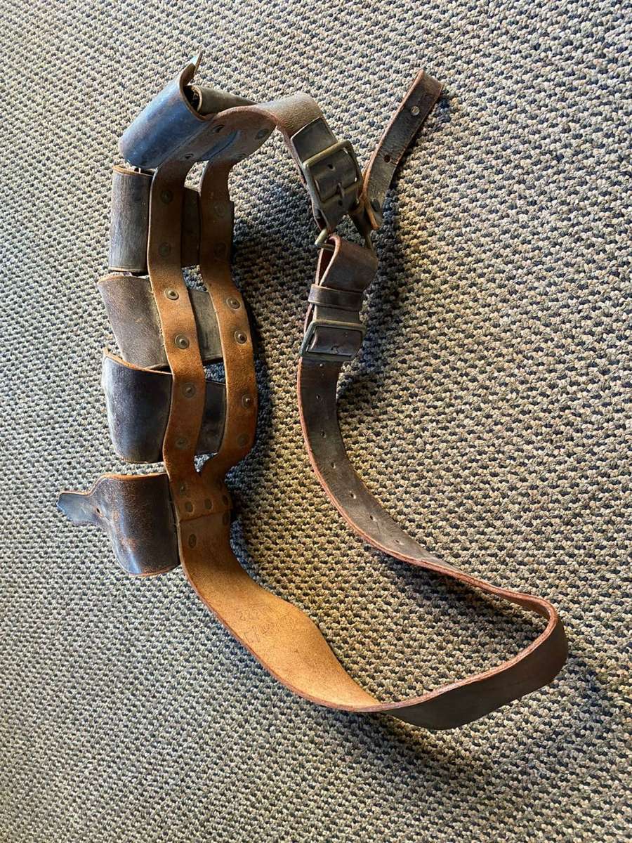 5 POCKET .303 BANDOLIER-NO MARKINGS-LOOK WW1 PERIOD