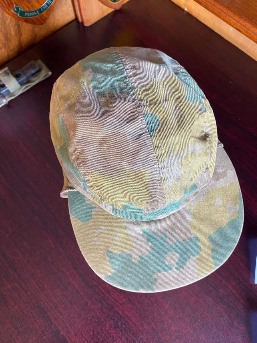 SCARCE ORIGINAL HUNTER GROUP/RECCE,CAMO CAP-SIZE 53-USED BUT GOOD CONDITION