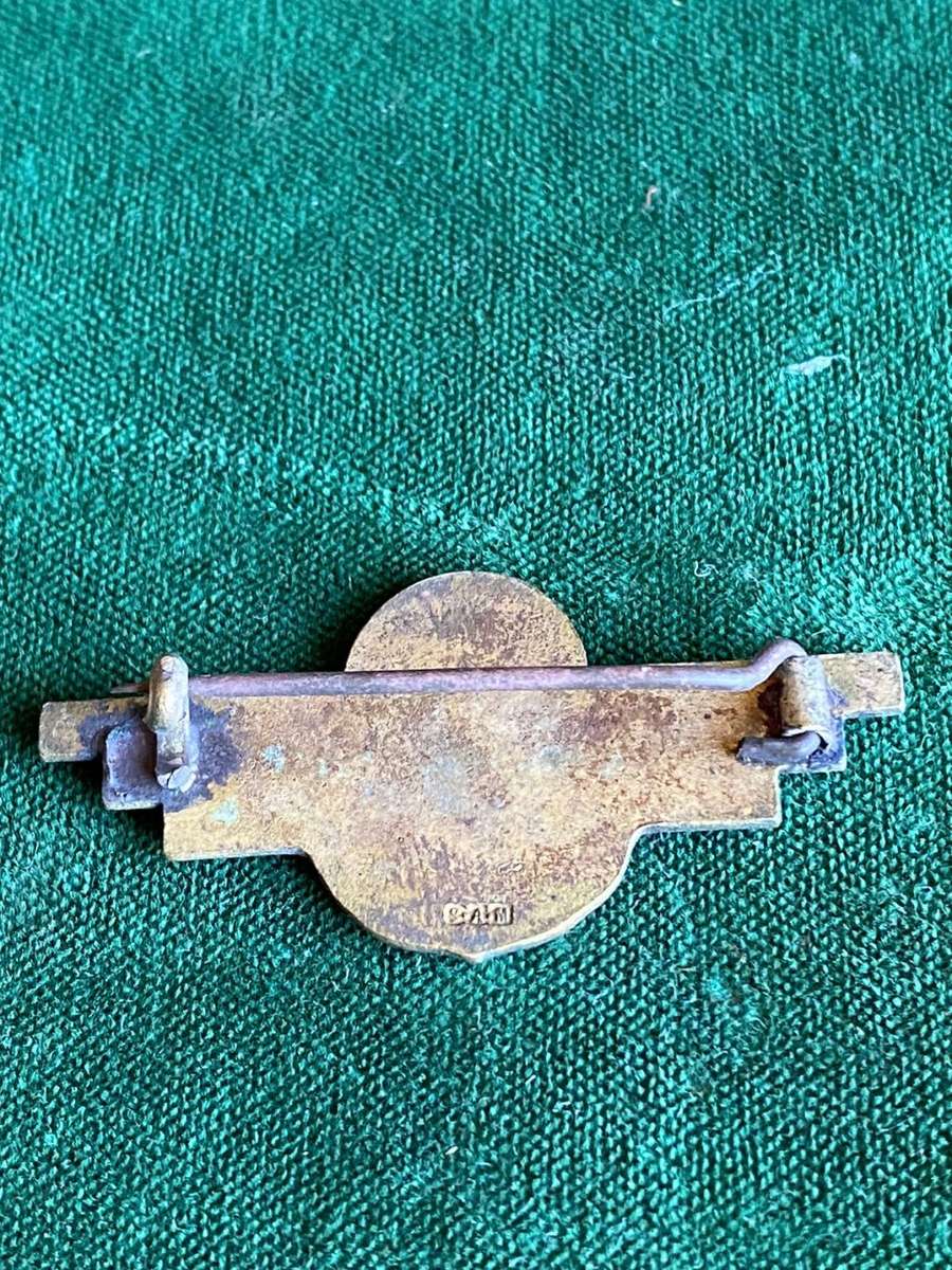 SA WOMAN`S AUXILLARY AIR FORCE WING-GILT + ENAMEL-1ST ISSUE-STICK PIN