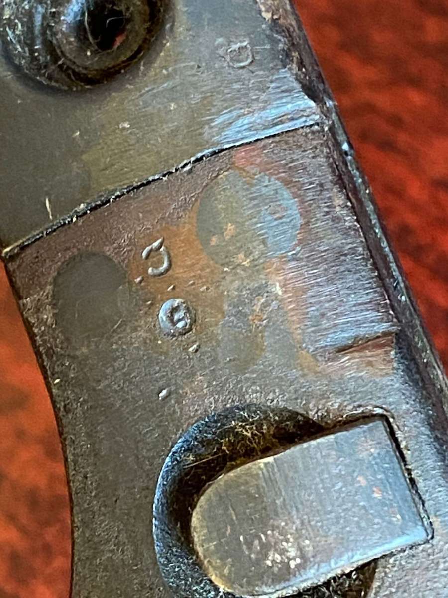 EARLY PRODUCTION L1 A3 BAYONET-ADOPTED 1958 AND MADE AT ENFIELD AND B.S.A. ACCORDING TO STORES NO AN