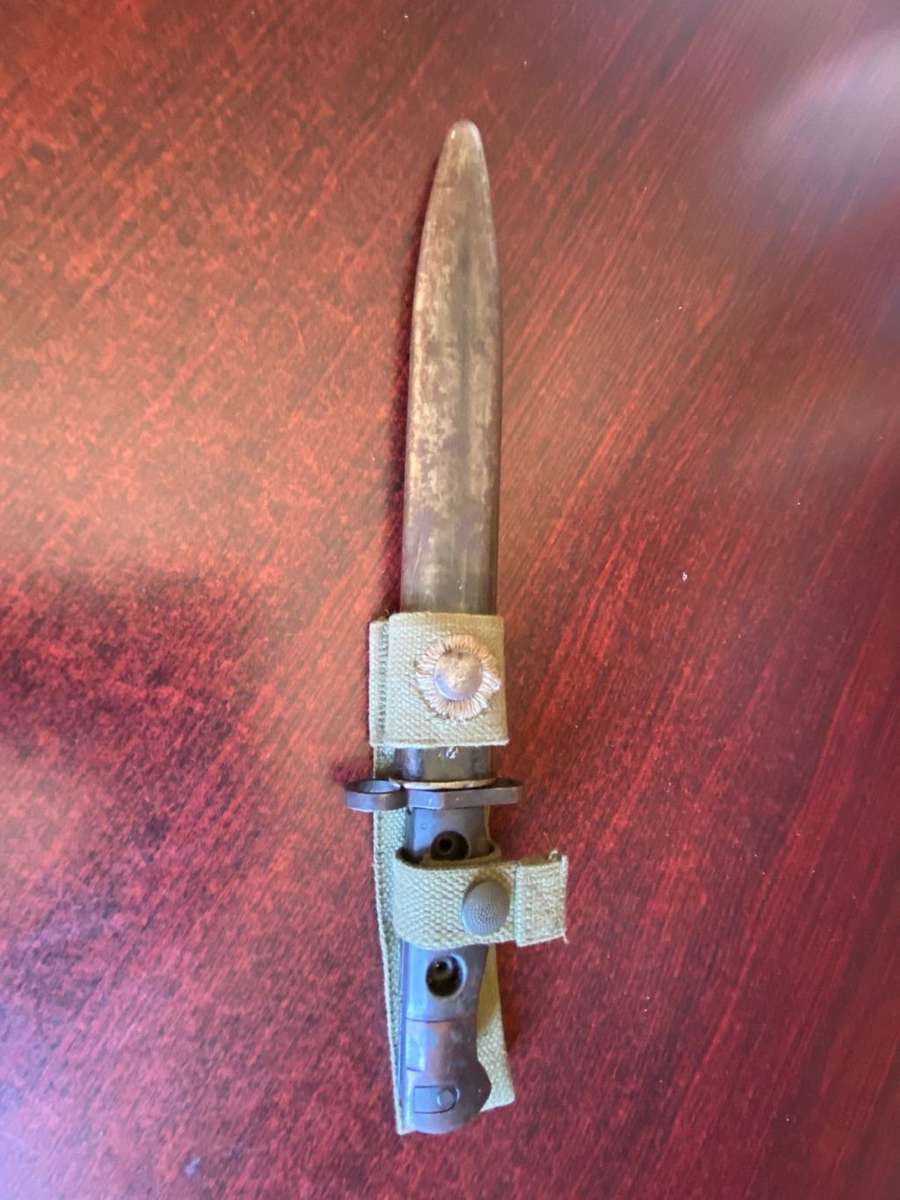 EARLY PRODUCTION L1 A3 BAYONET-ADOPTED 1958 AND MADE AT ENFIELD AND B.S.A. ACCORDING TO STORES NO AN