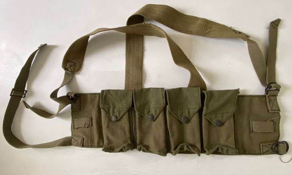 RHODESIAN CHEST WEBBING-LABELLED AND MADE BY FEREDAY & SONS,SALISBURY-PRESS STUDS HAVE `BELCONIA` MA